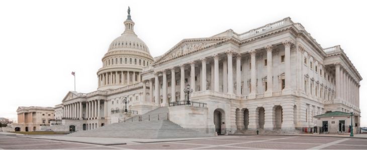 The Capitol building in Washington DC